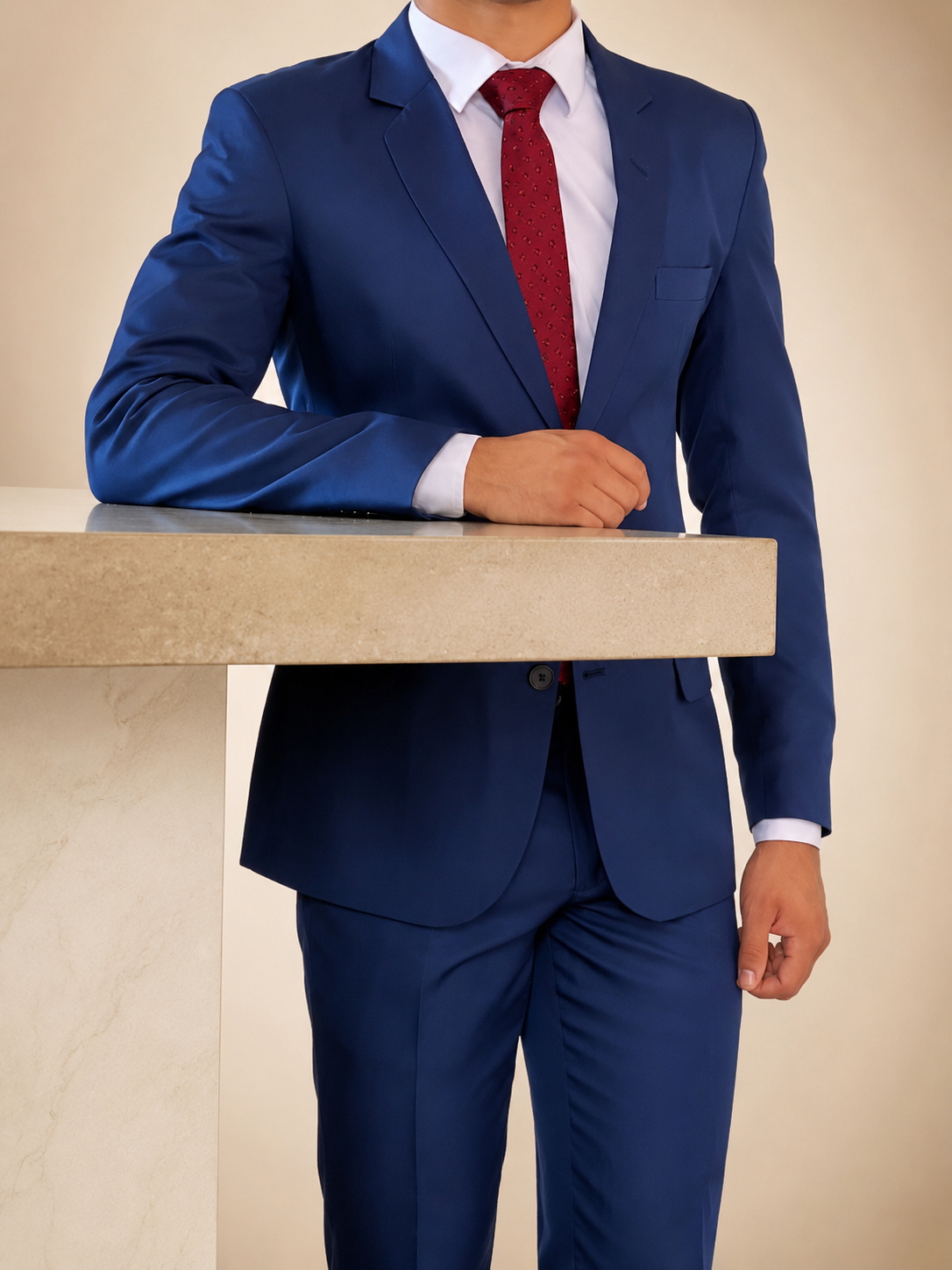 Terno azul masculino